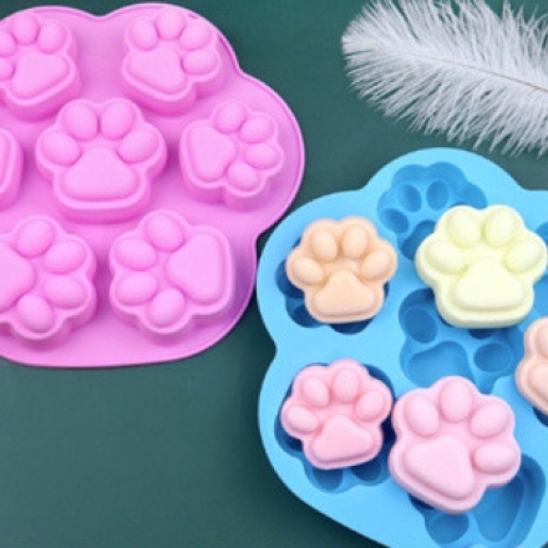 Khuôn Chân Mèo Silicon 4D
