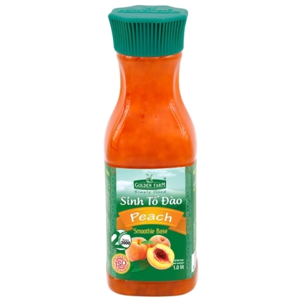 Sinh tố Golden Farm chai 1000ml -Đào